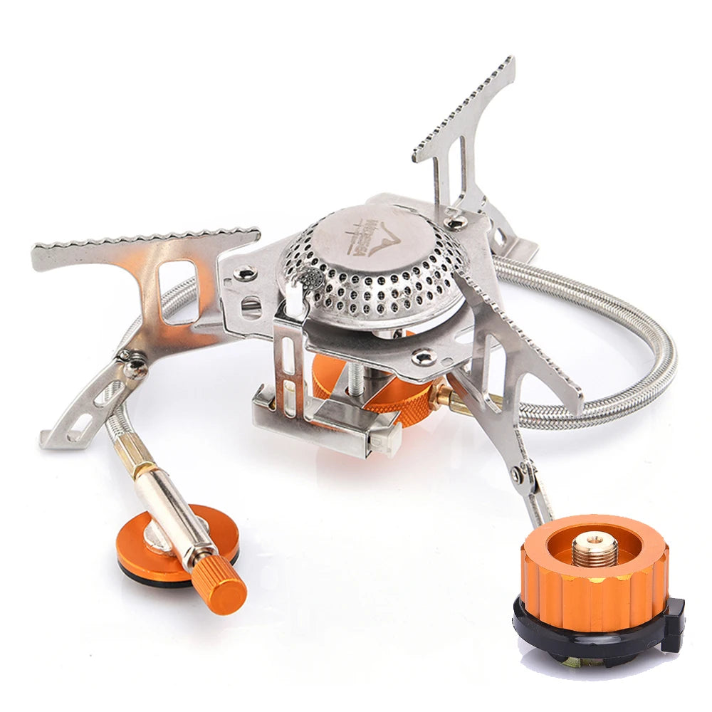 Widesea Camping Gas Stove – Strong Fire Outdoor Tourist Burner & Survival Cooker